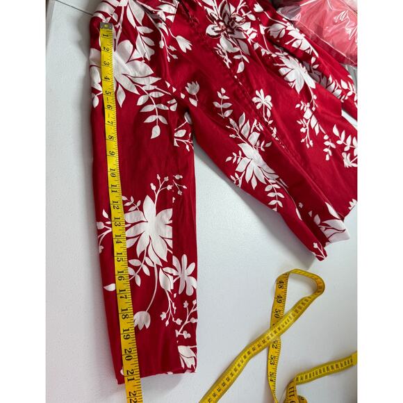 Susan Graver Full Zip Jacket Blazer Womens XS Red Floral Long Sleeve Embellished - Picture 9 of 15